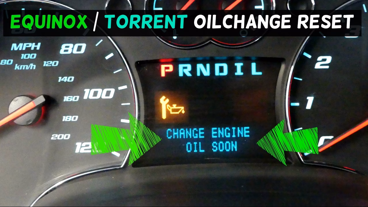 How to reset oil life light on Chevrolet Equinox?