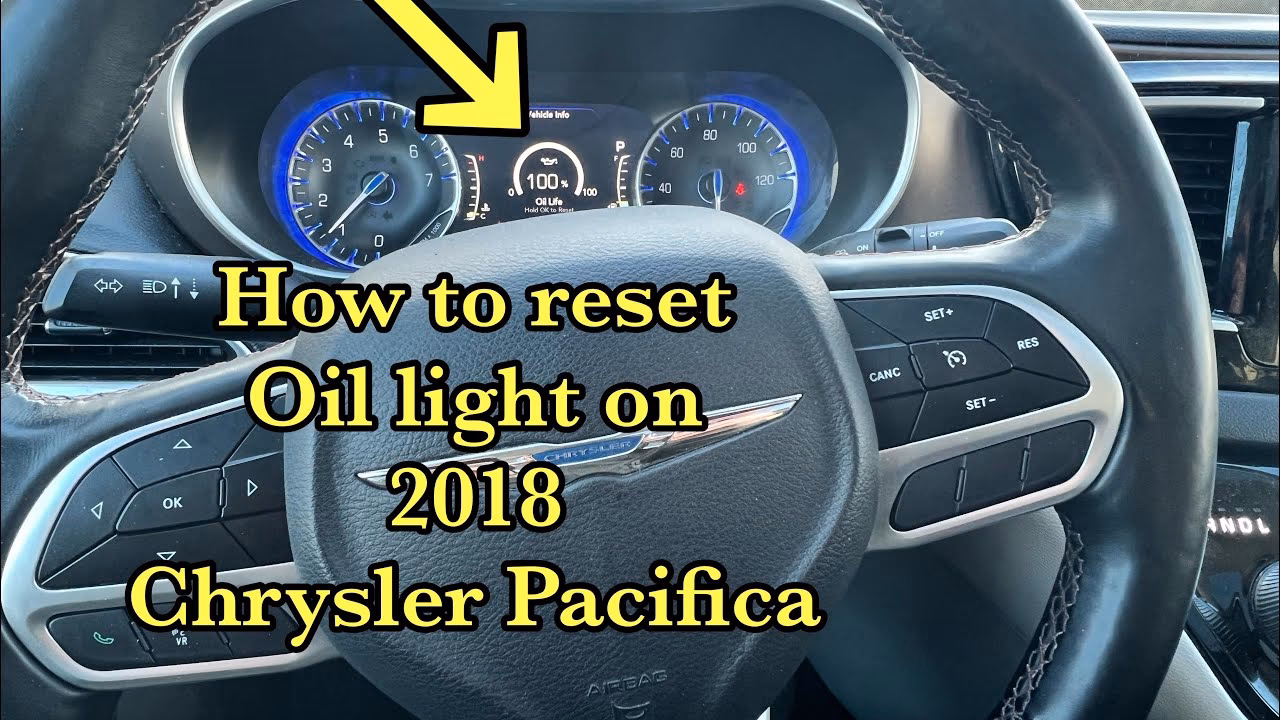 How do I Reset my Chrysler Pacifica oil light?