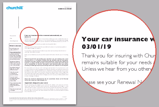 How do I renew my Churchill Insurance Policy?