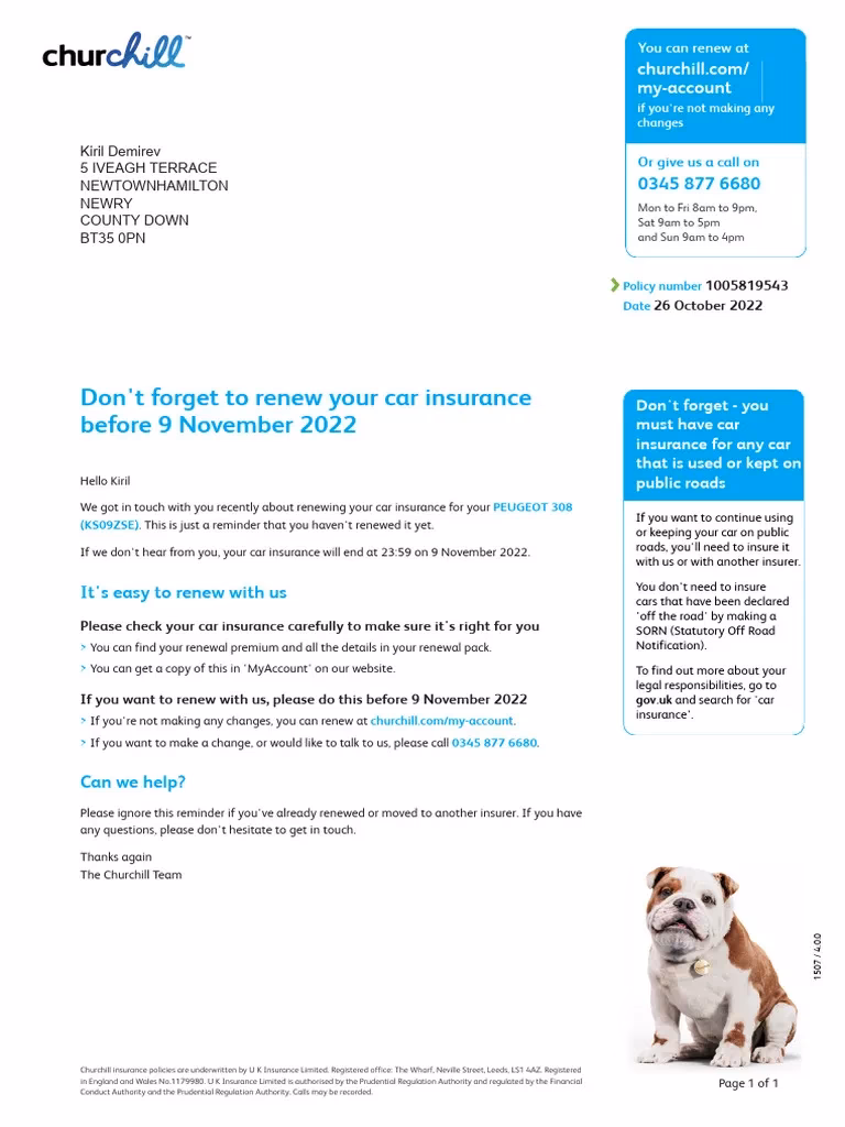 Does Churchill offer car insurance?