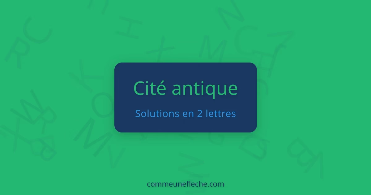 Quelle est la meilleure solution pour la question cité antique ?