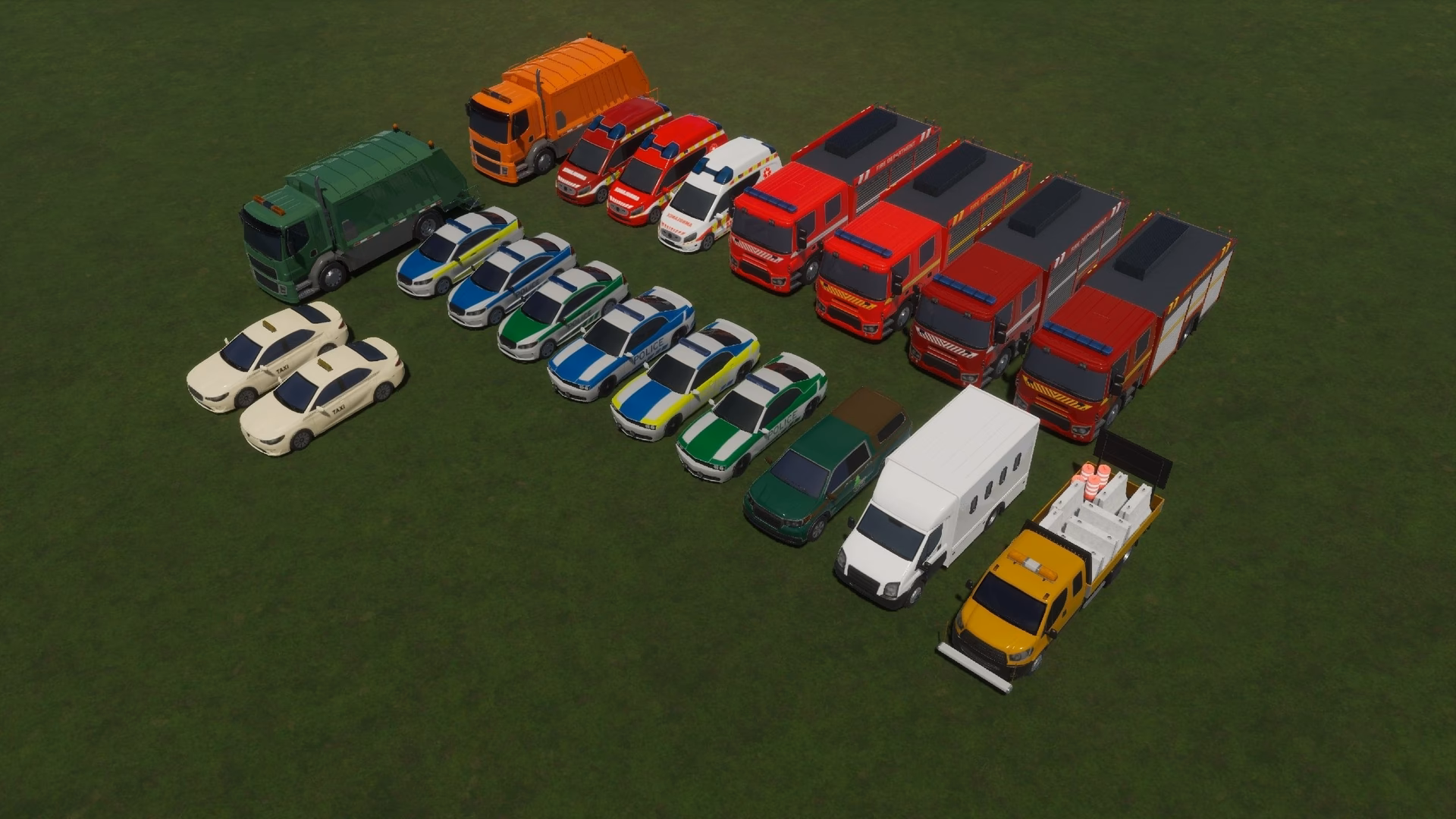 What custom vehicles are available for Cities Skylines?