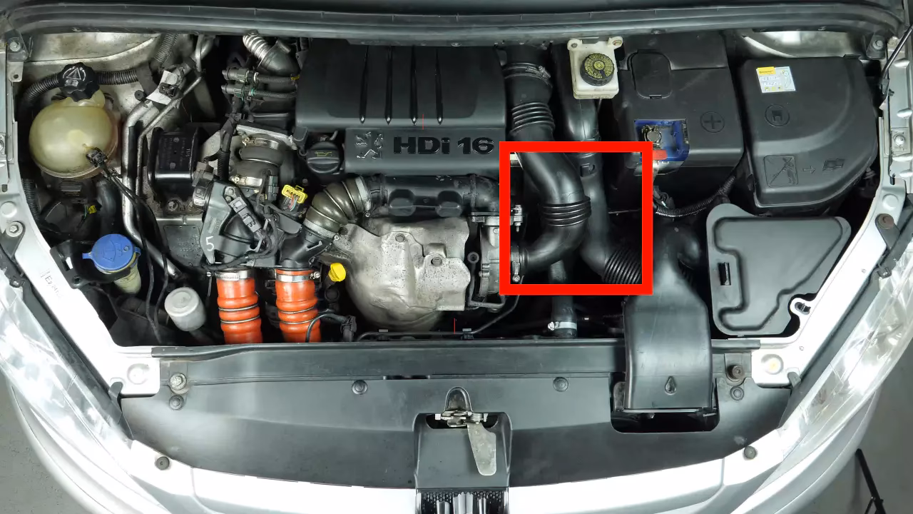 Where is the oil filter located on a C4 Corvette?