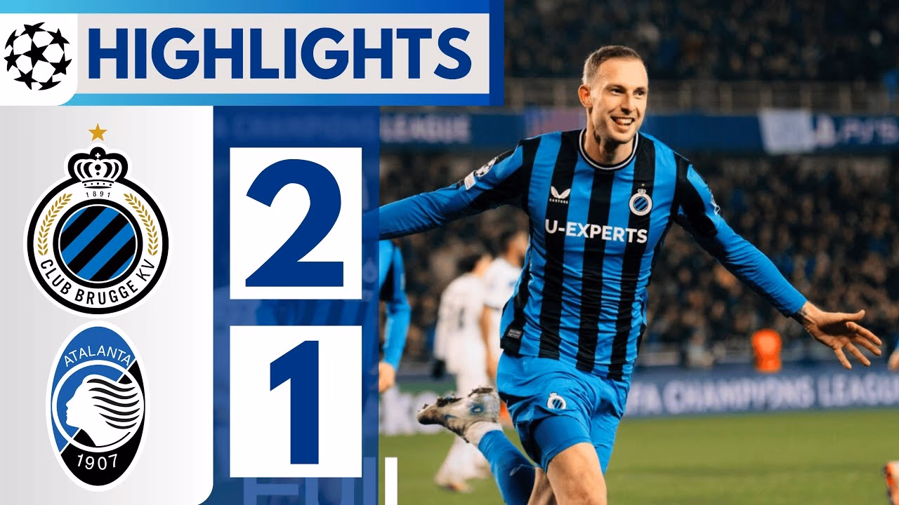 How did Club Brugge beat Atalanta in the Champions League?