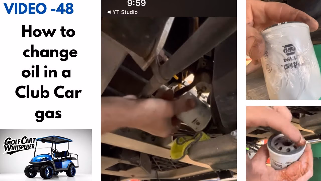 How often should a golf cart oil be changed?