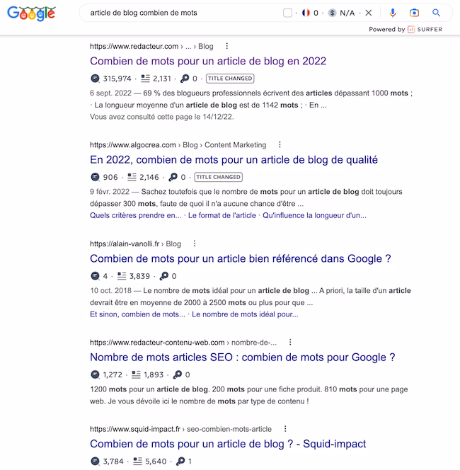 Quelle est la longueur d'un blog ?