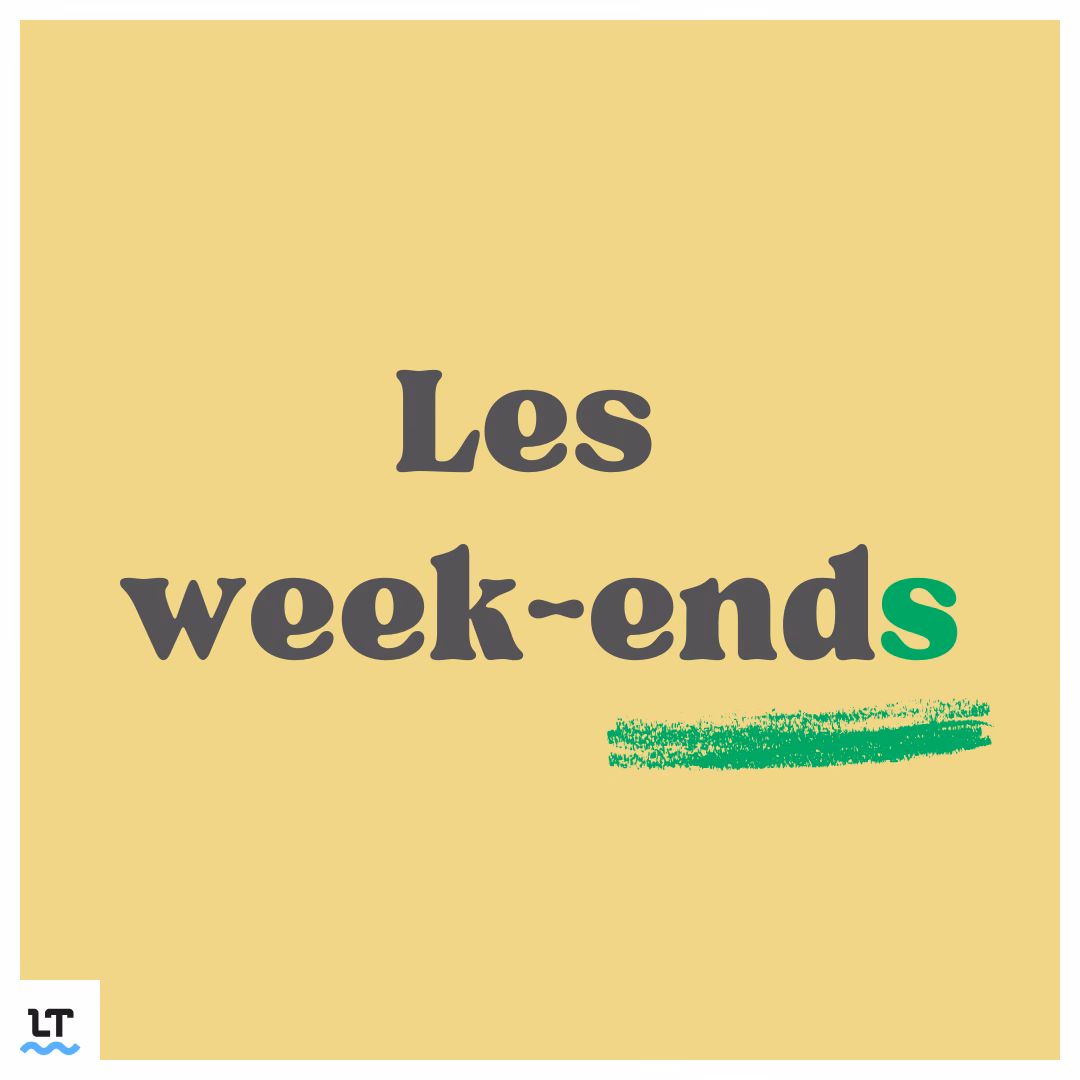 Comment écrire Weekend en 2 mots séparés ?
