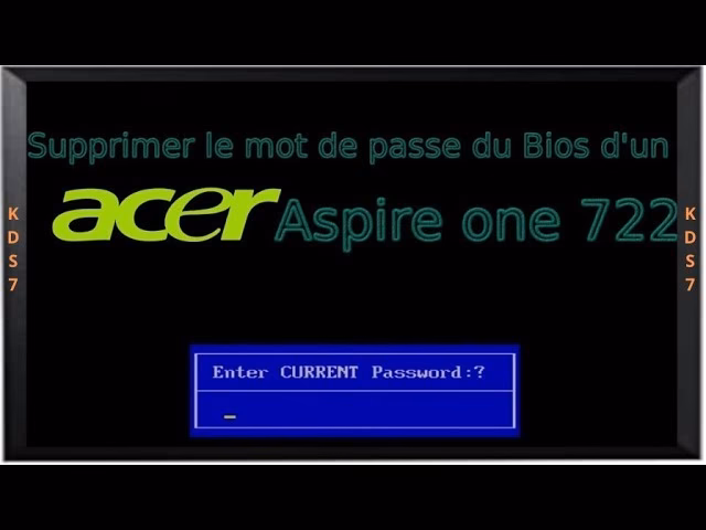 Comment réinitialiser mon mot de passe Acer ?