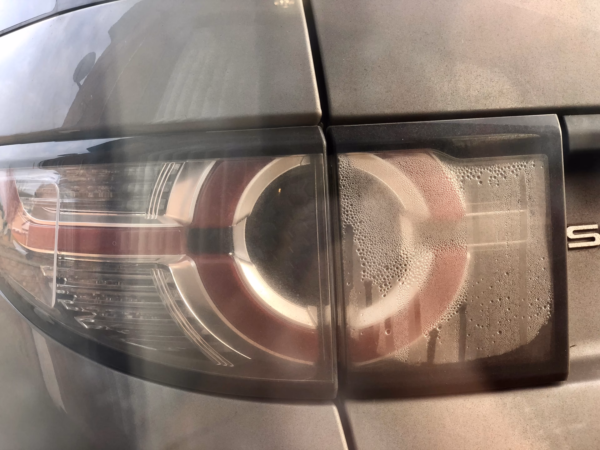 What causes taillight condensation?