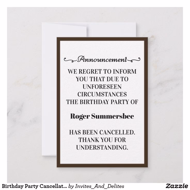 Are there any excuses for canceling a day-of event?