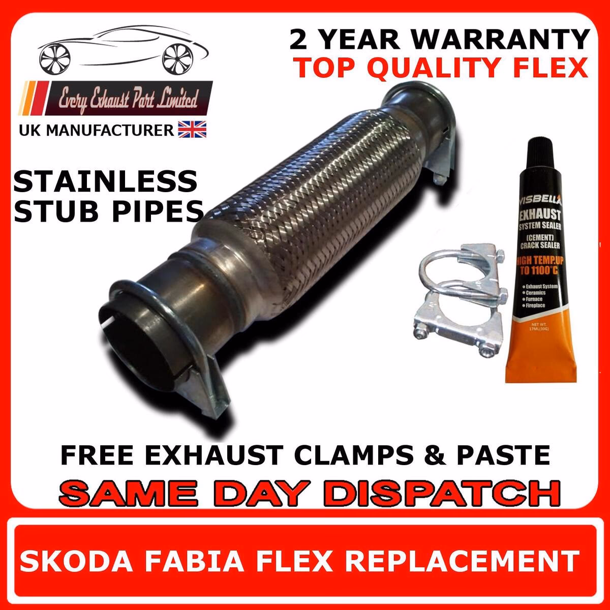 What exhaust systems are available for the Skoda Fabia VRS?