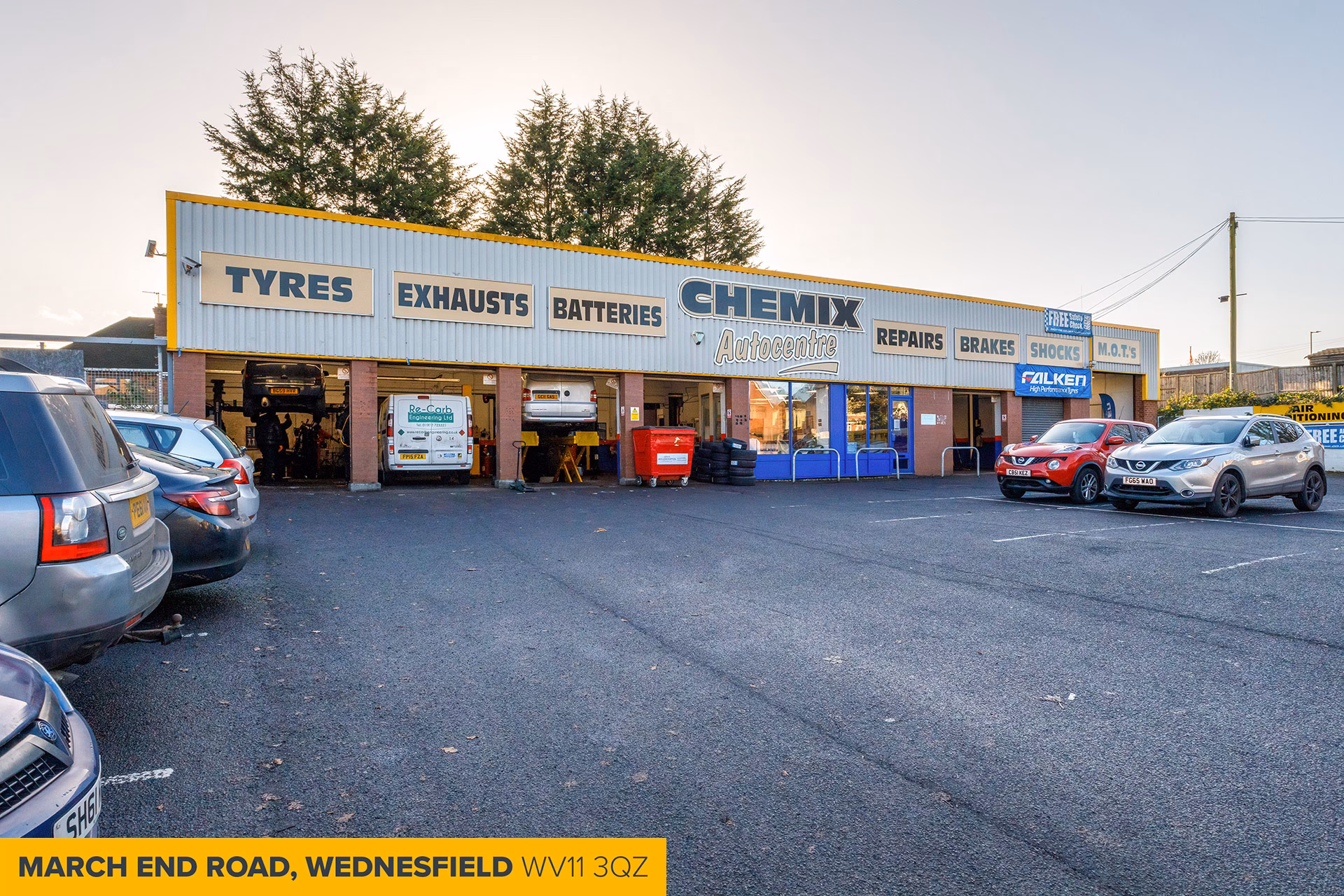 What Tyres does chemix Autocentres Wednesfield offer?