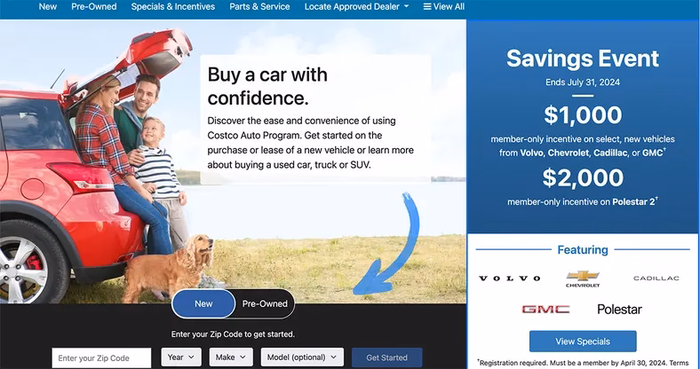 Can you buy a car at Costco?