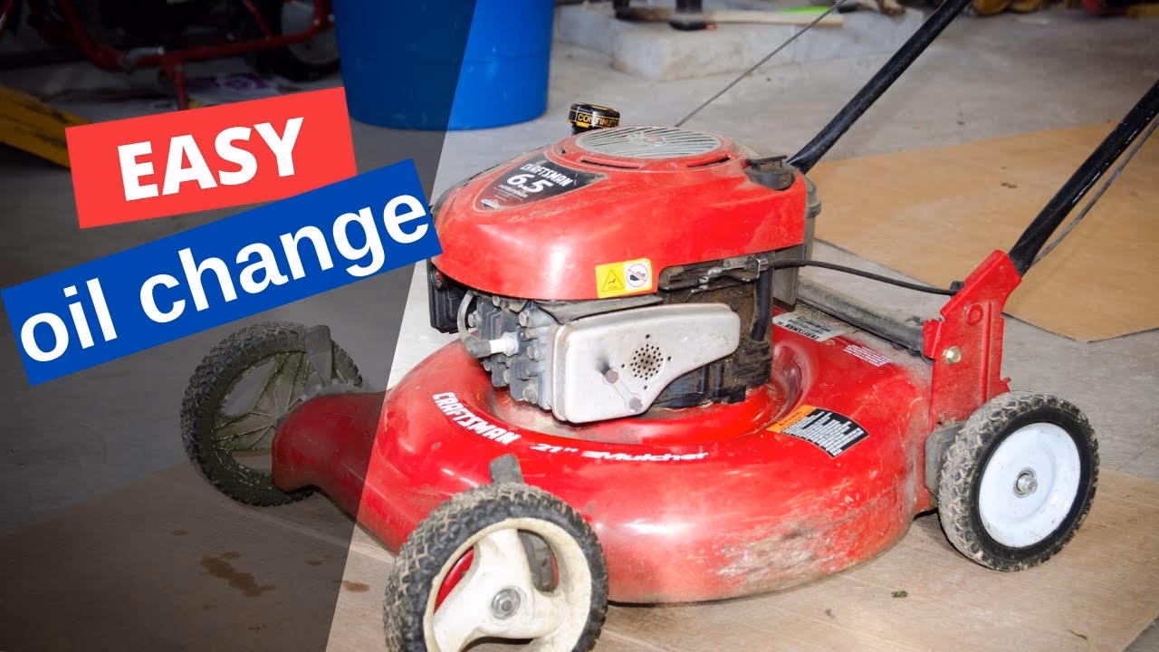 Does a craftsman lawn mower have an oil plug?