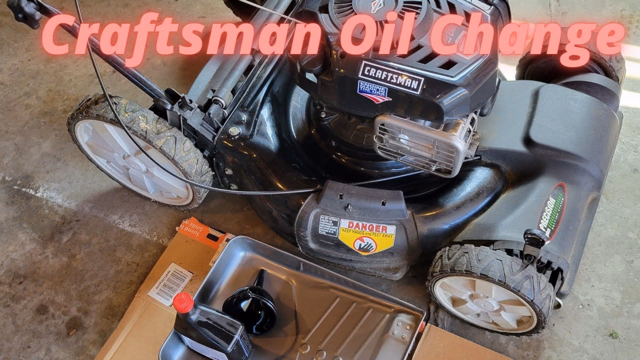 How do I change the oil in my Craftsman lawn mower?
