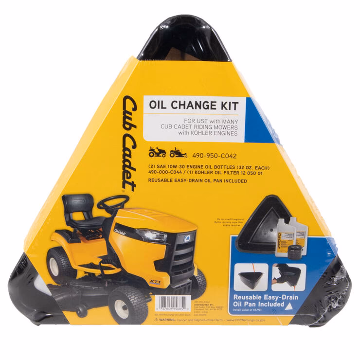 How to prepare for an oil change on a Cub Cadet LT 46?