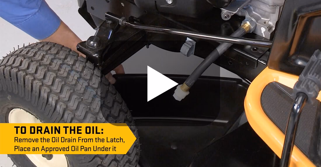 Does Cub Cadet have a drain plug?