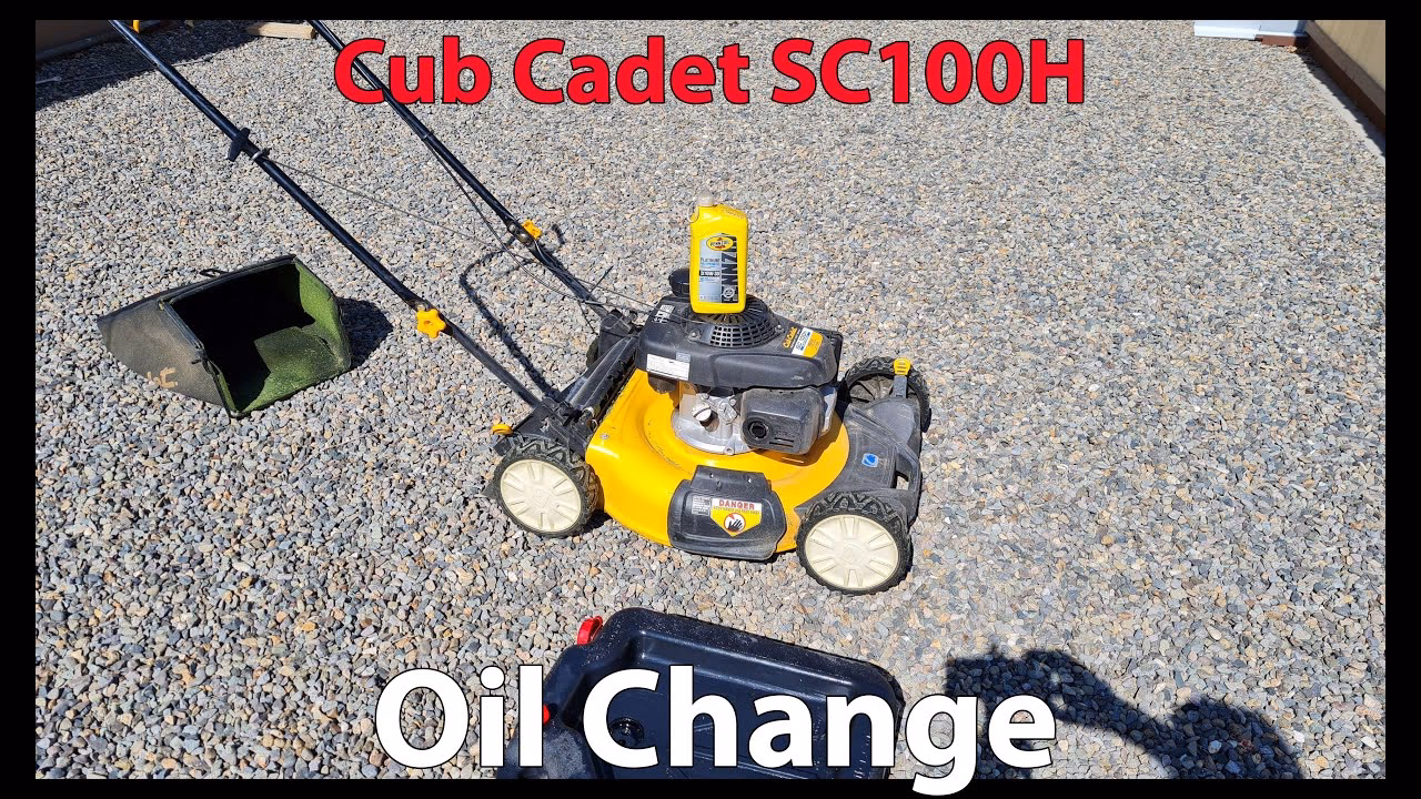 How to add new oil to a Cub Cadet Riding Lawn Mower?