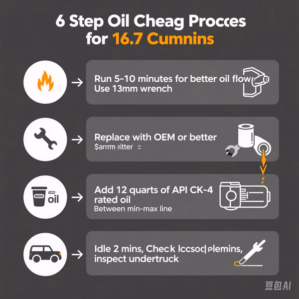 How do you change engine oil on a Cummins B series?