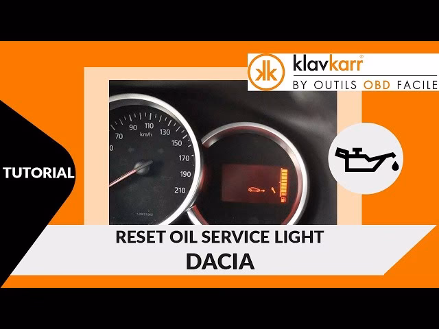 Does Dacia Duster have oil reset service light?