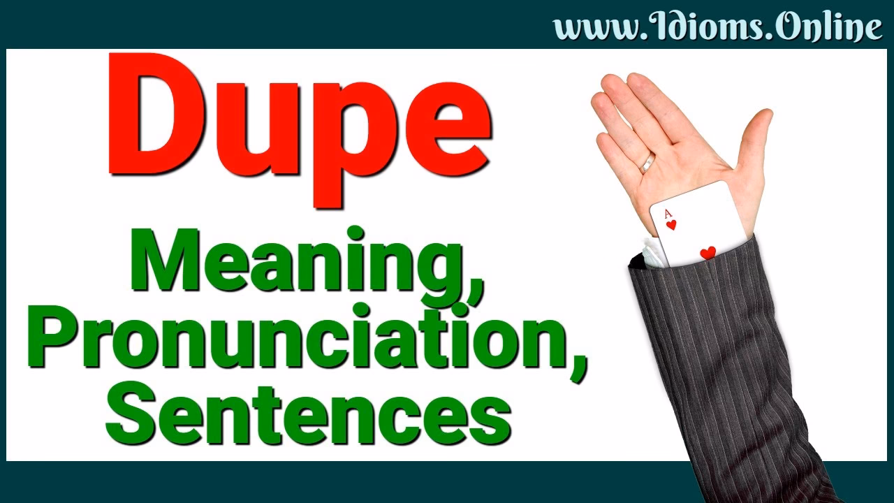 D'où vient le mot 'duppe'?