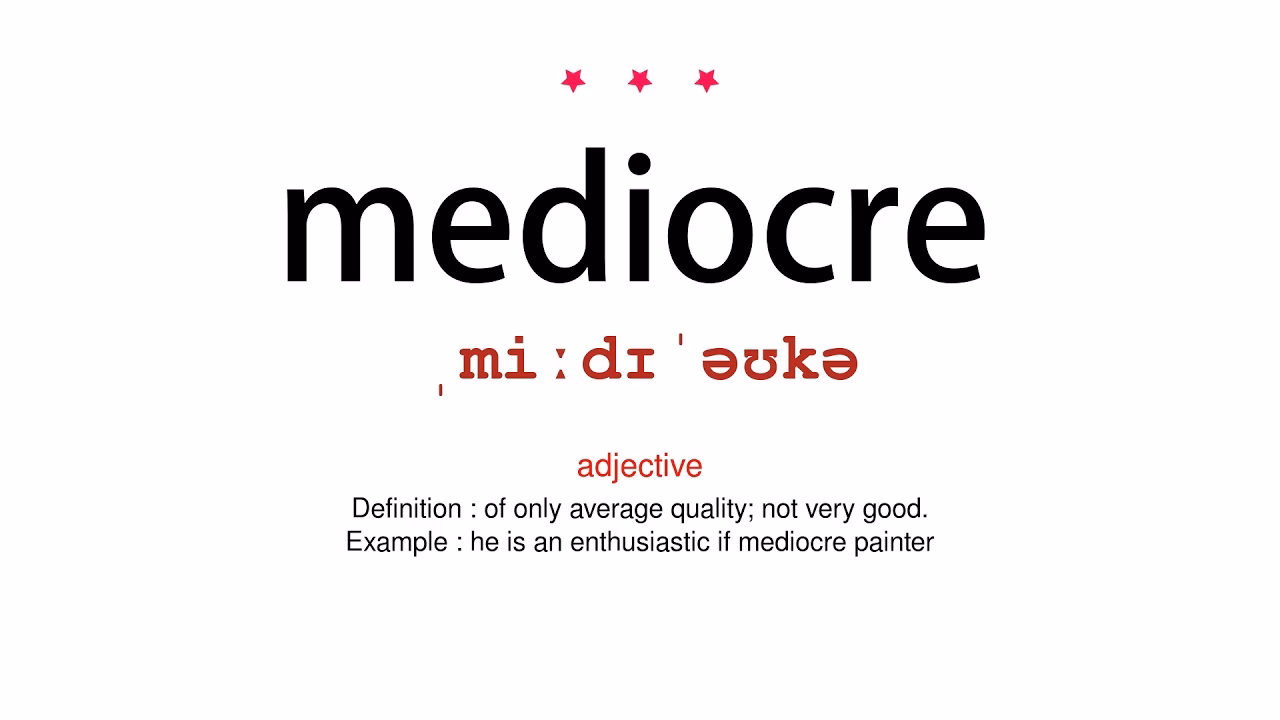 Quel est le synonyme de médiocre ?