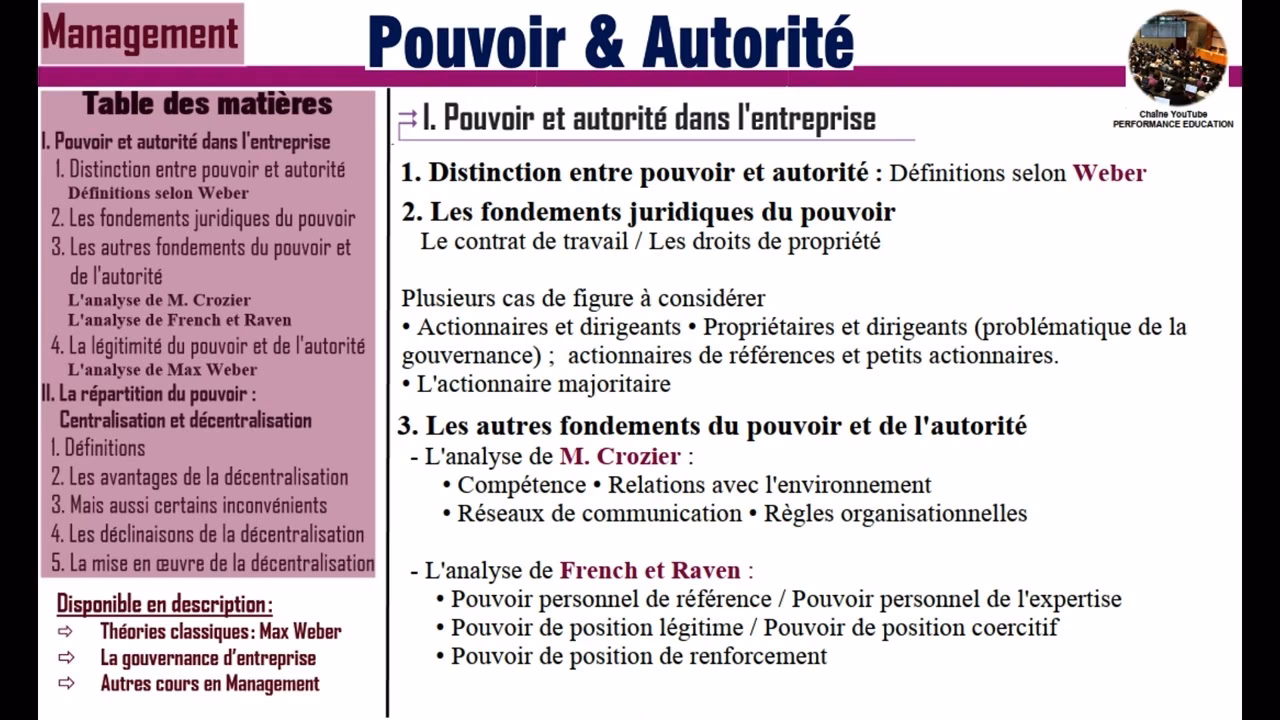Quel est le sens du mot autorité ?