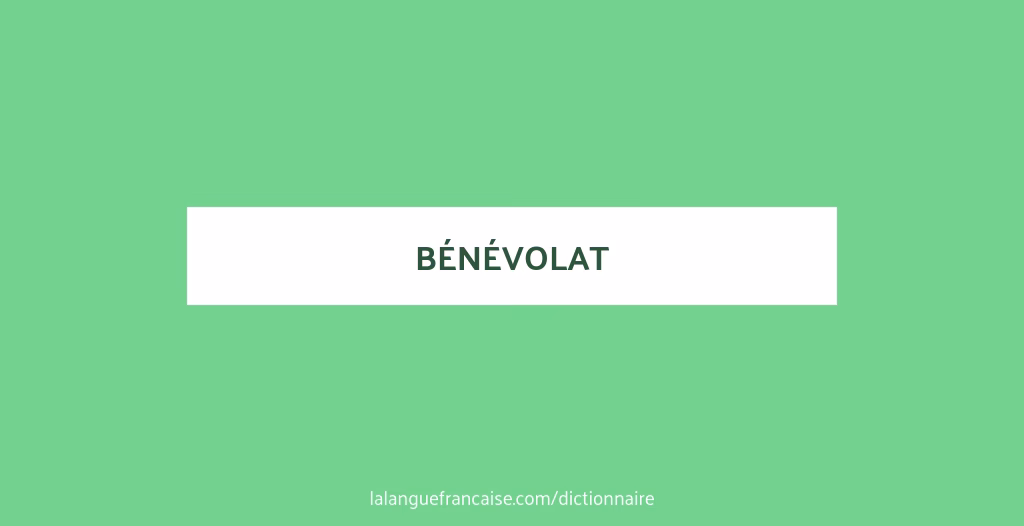C'est quoi le bénévolat ?