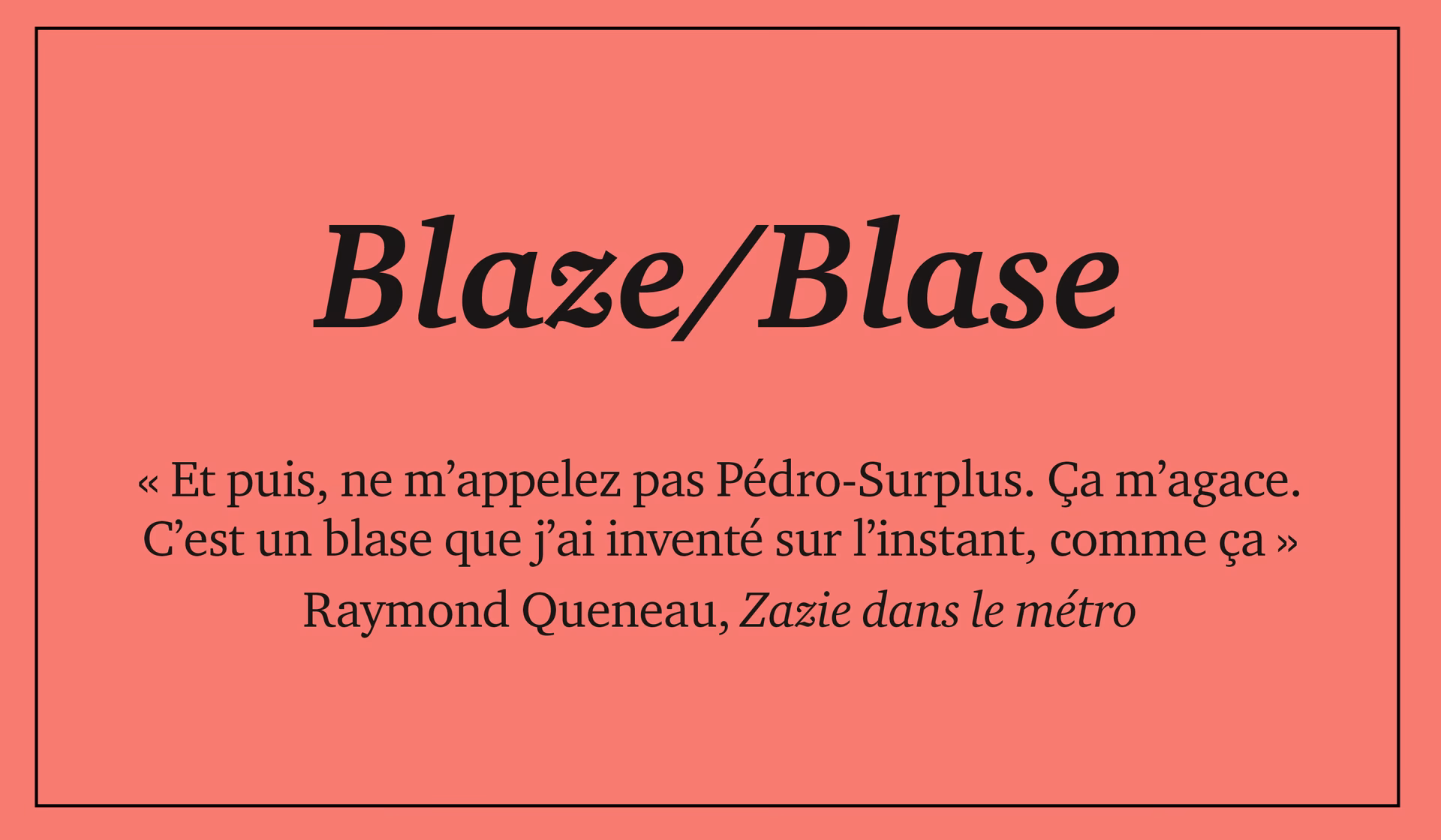 C'est quoi une personne blasée?