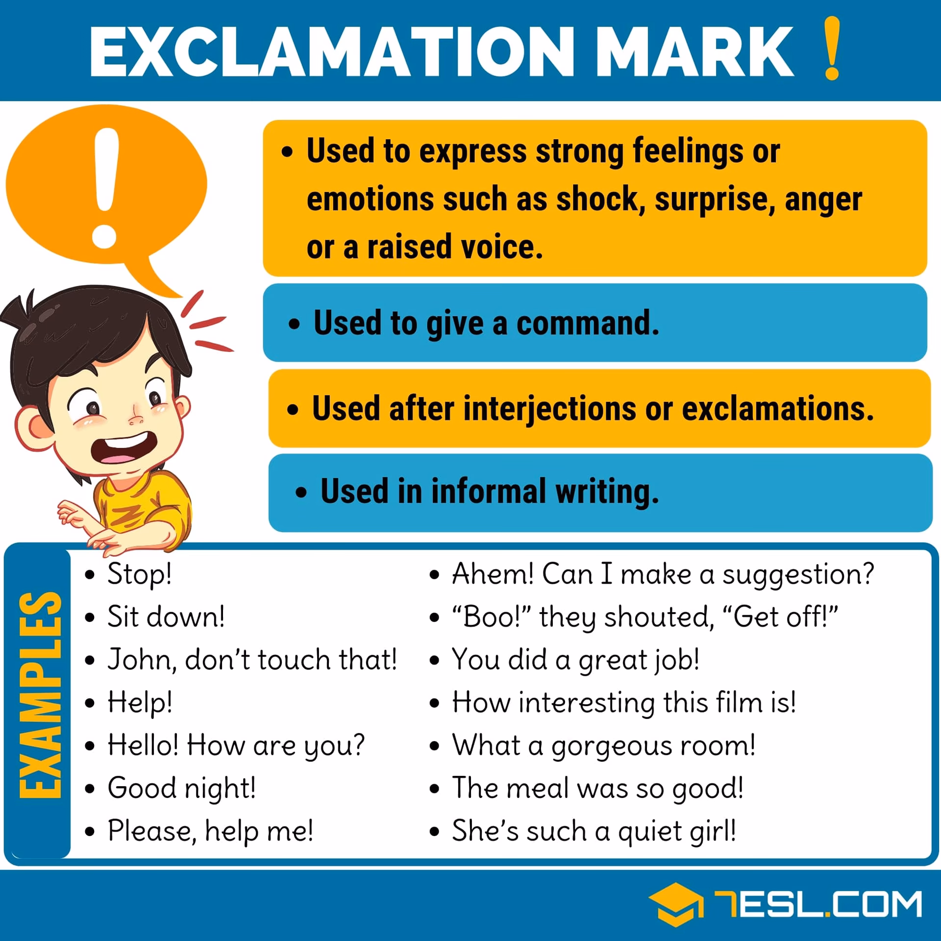 C'est quoi l'exclamation ?