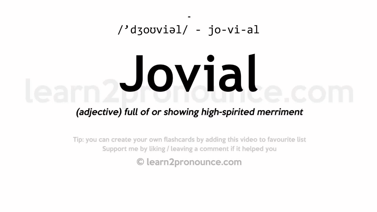 Quelle est l'origine du mot JOVIAL ?