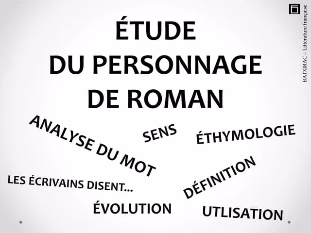 Quelle est l'origine du mot personnage ?