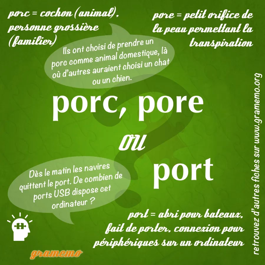 Quel est le synonyme de Poros ?