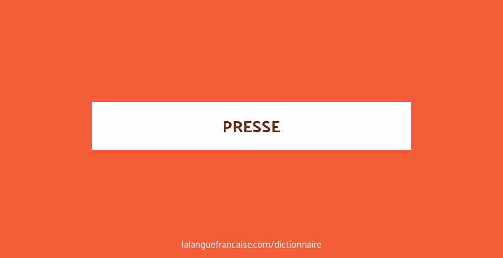 Quels sont les différents types de presse ?