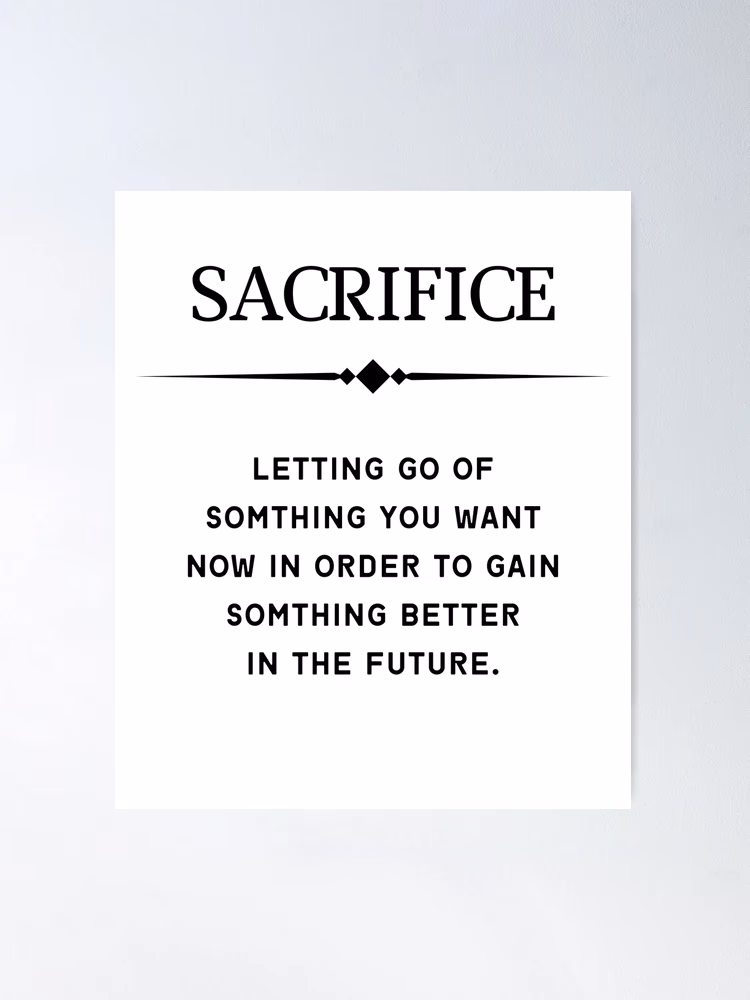 Quelle est la définition du mot sacrifice ?