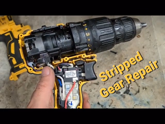 How do you repair a DeWalt cordless drill?