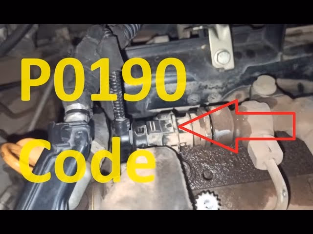 What is the p0190 trouble code?