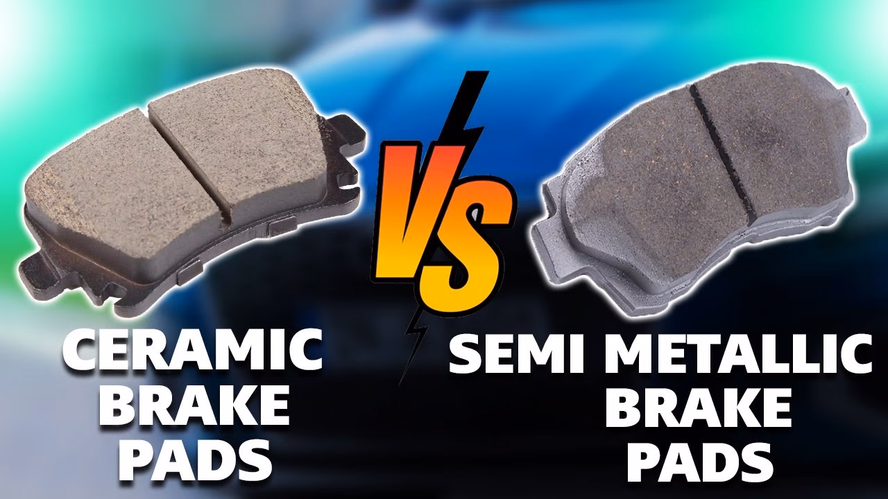 What is the difference between organic and semi-metallic brake pads?