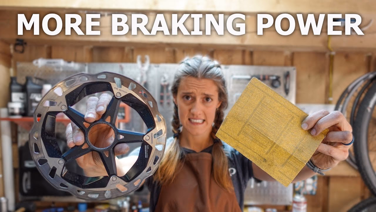 How do you sand a brake rotor?