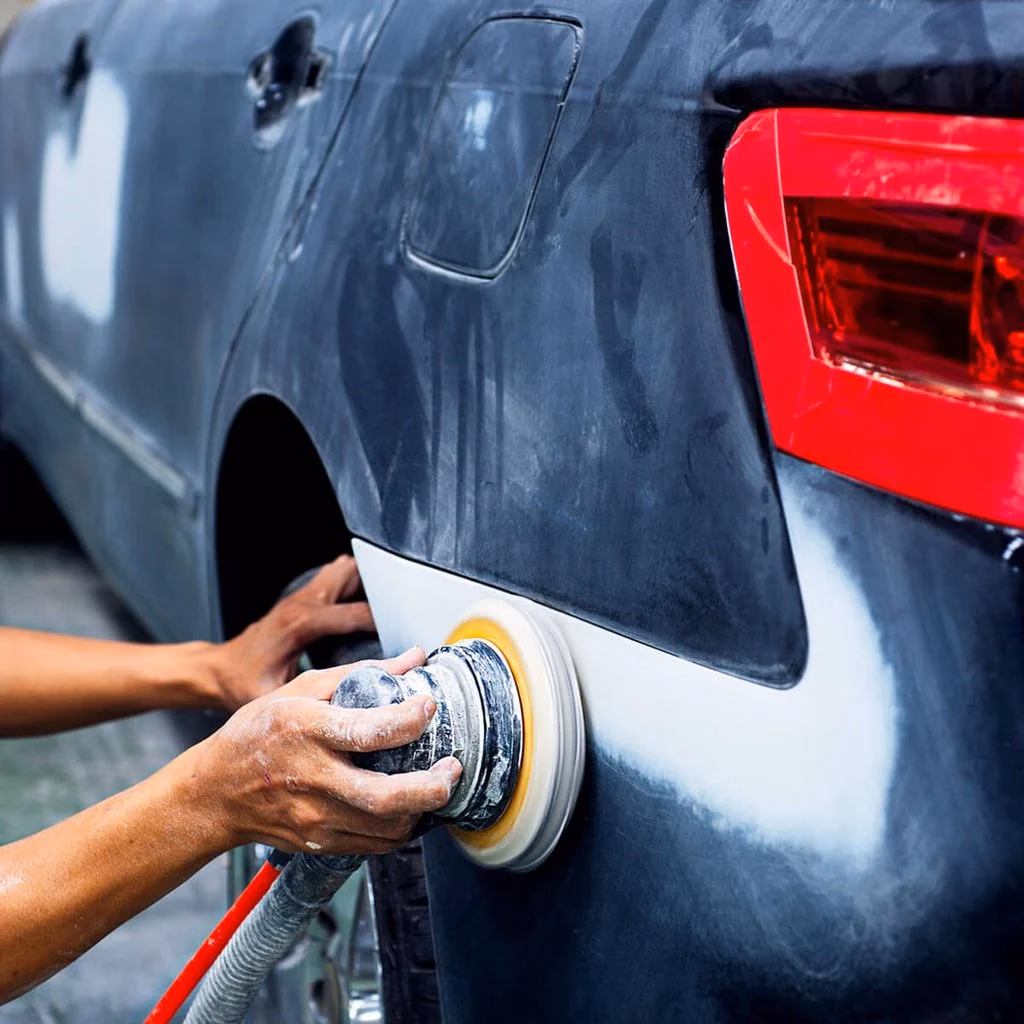 How do you fix a hole in a fiberglass car?