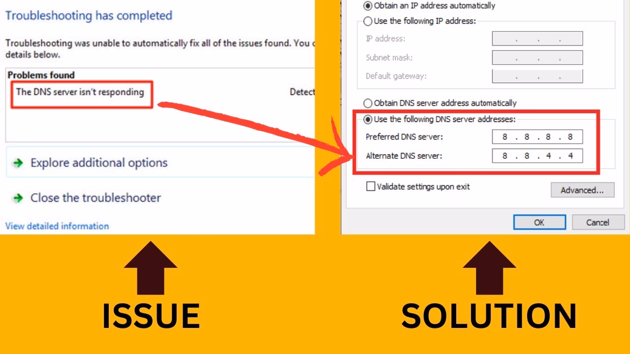 How do I know if I have a DNS problem?