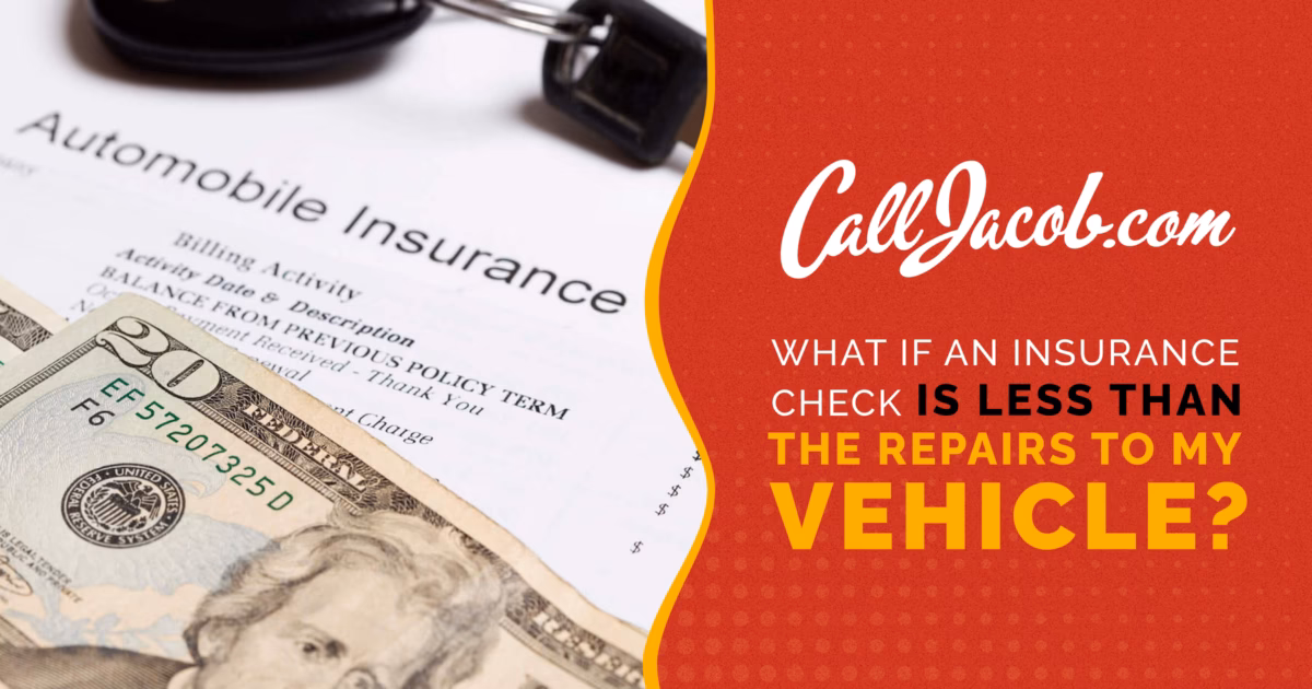 Can I use my car insurance check for repairs?