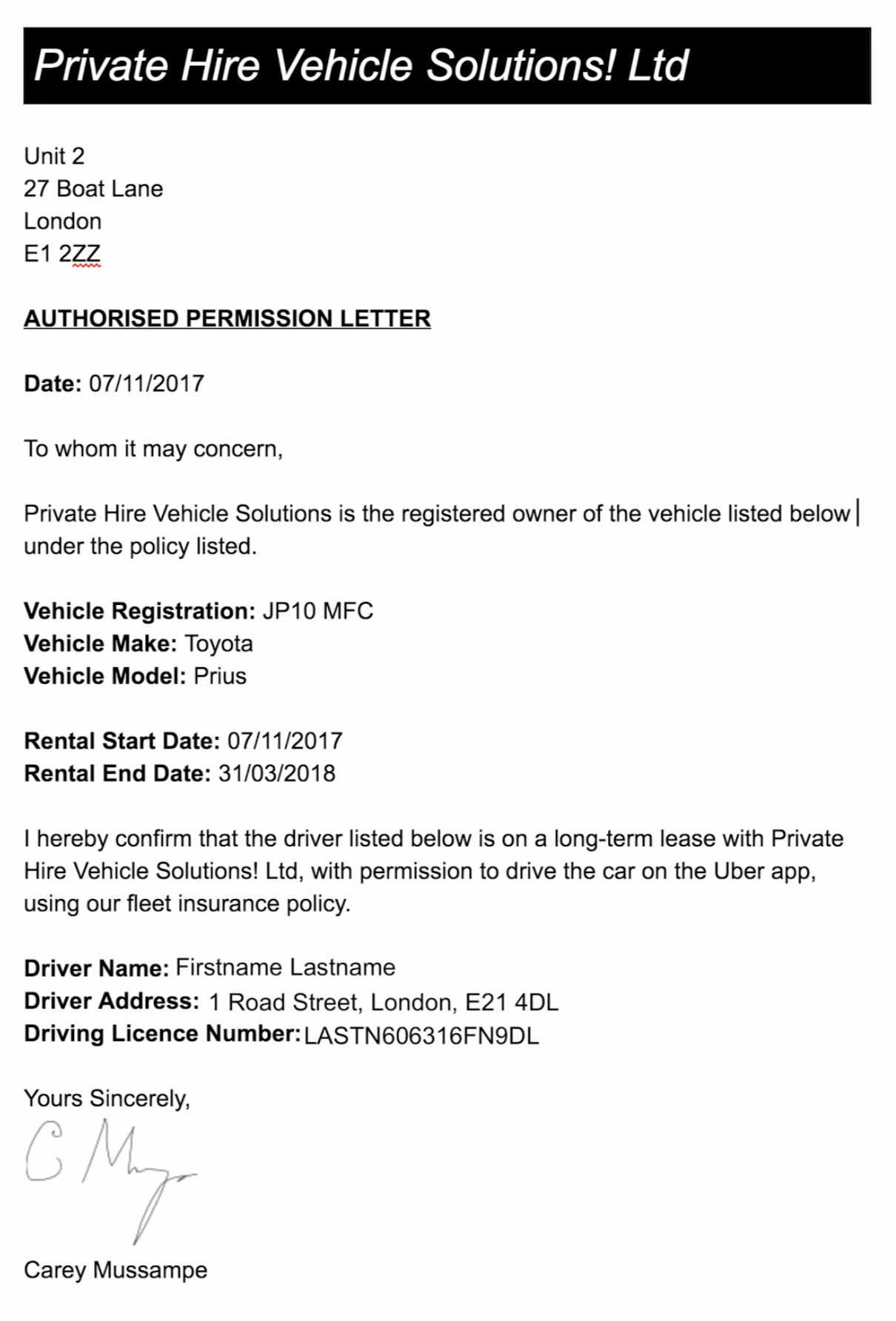 How do I hire a private hire vehicle?