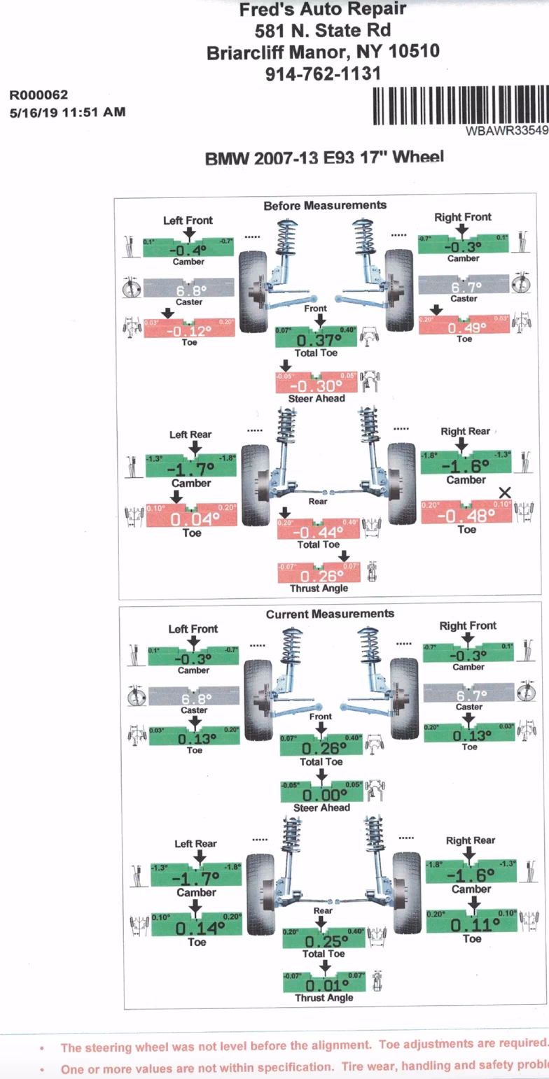 Do I need a wheel alignment check after new tires are installed?