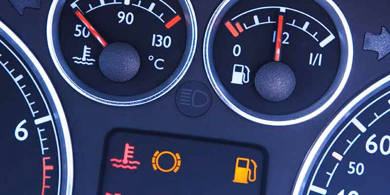 What does a red dashboard light mean on a Nissan?