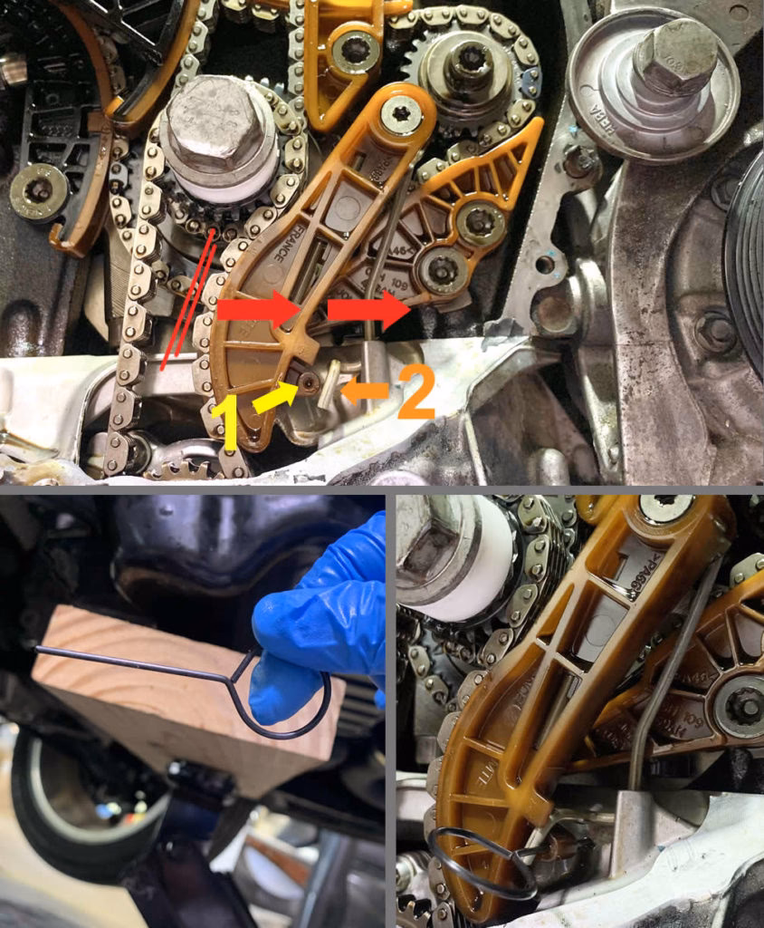 How do you remove a timing chain?