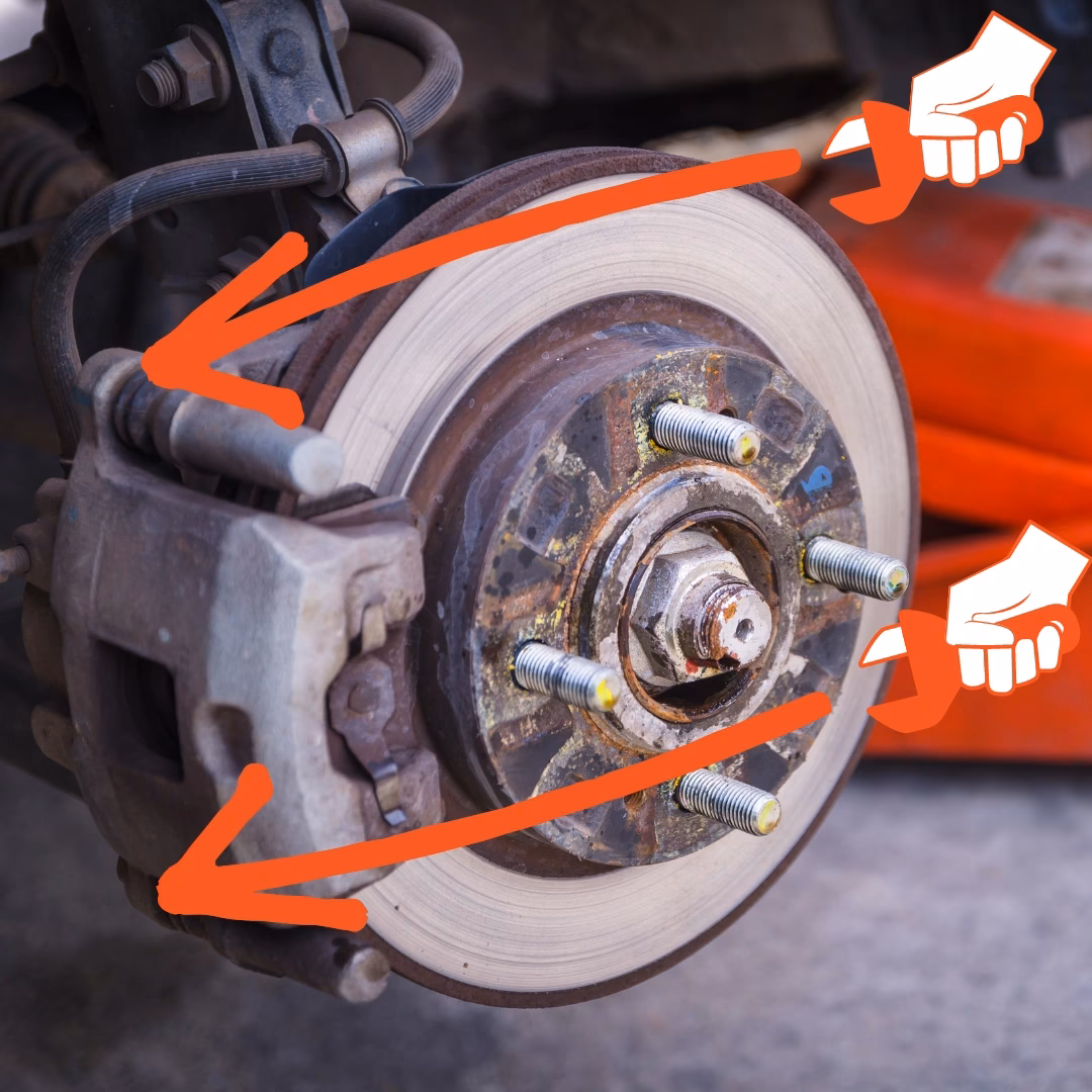 How do you remove brake pads from a car?