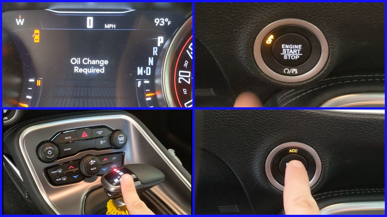 How do I reset the oil life on my Dodge Challenger?