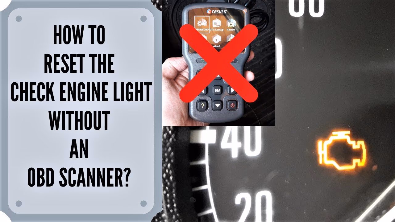 Do I need an OBD code reader to turn off Check Engine light?