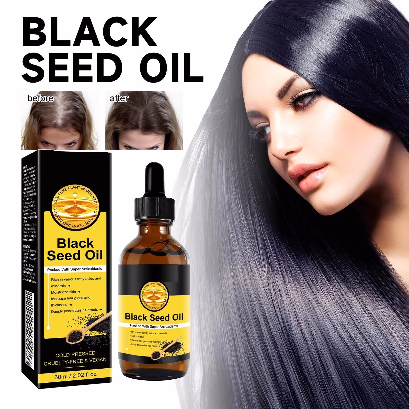 Can black seed oil reverse grey hair?